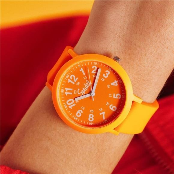 Color Pop Recyclable Plastic Watch with 18mm Recycled Silicone Strap - Picture 2 of 12